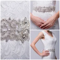 Hot Selling Wedding Riemen Rhinestone Pearls White Bridal Sjeres Hoge Kwaliteit Real Photo Formal Events Belt