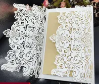 2018 New European Design Hollow Wedding Invitations Customized Laser Cut Wedding Party Invitation Cards free shipping