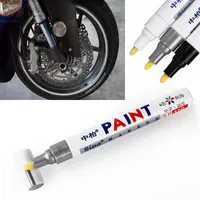 2pcs Universal Waterproof Car Motorcycle Auto Wheel Tyre Tire Paint Marker Pen Rubber Permanent