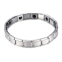 Mode Verzilverd Gezondheid Magnetische Armband Voor Vrouwen Topkwaliteit Rvs Magneet Armbanden Bangle Link Chain Sieraden Groothandel