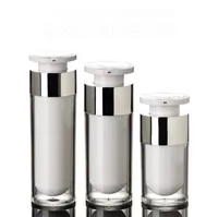 15 ml 30 ml 50 ml acryl airless vakuumpumpe lotion flasche für serum / lotion / emulsion / foundation Kosmetische Container SN1361