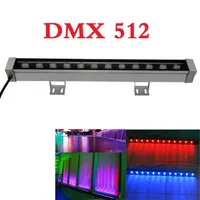 DMX 512 RGB LED Duvar Yıkama Işık 24 V 12 W LED Işıklandırmalı IP65 Bar Aydınlatma Için Dış Mekan Aydınlatma