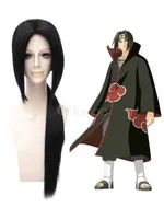 Naruto Uchiha Itachi Heat-resistant Fiber Black Cosplay Wig Hair Free Shipping