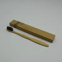 Logotipo personalizado Bambú Cepillos de dientes Limpiador Diente dentadura Dientes Kit de viaje Cepillo de dientes Hecho en China
