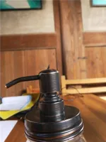Haute qualité de finition ORB rouille preuve 304 Savon en acier inoxydable Pompe couvercle bricolage Mason Jar savon Dispenser- NO Jars