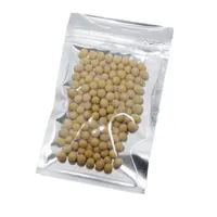 Bolsa de envasado con cremallera de aluminio de plástico transparente Almacenamiento de alimentos secos para bolsas de bolsas de mylar de mylar.