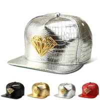 Crystal diamond sequins designer hats for men hot street wear skate dancing baseball caps men night club party men hats free shipping