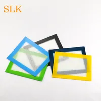 Goede taaiheid 4.33 * 3.35 inch vierkante mini-vorm siliconen matten wax non-stick pads voor rollend droog kruid