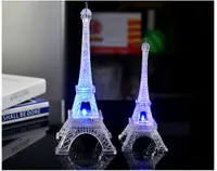 로맨틱 발렌타인 데이 선물 7 색 변경 에펠 탑 Led 야간 조명 램프 플래시 조명 장난감 도매 무료 배송