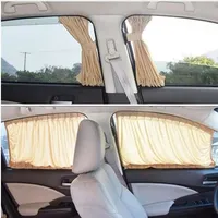 2 sztuk / zestaw Nowe Auto Windows Curtain Sun Visor Blinds Pokrywa stopu aluminium Elastyczne Car Boczne okno Sunshade zasłony Stylizacji