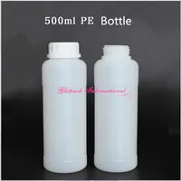 20 pcs 500 ml frasco plástico de óleo líquido PEAD 16 oz PE recipientes vazios de plástico garrafa de polietileno tereftalato natural Estreita Boca Garrafas