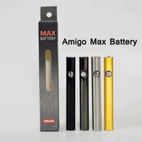 510 İplik Pil Amigo Maksimum Önceden Pens Ayarlanabilir Gerilim Mikro-USB Şarj 380mAh Vape Kartuş Pil Buharlaştırıcı Kalem Piller