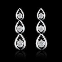 wholsale 925 sterling silver plated earrings brinco projetado para mulheres brinco