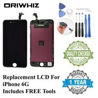 1pcs Oriwhiz Replacement Screen för iPhone 6 6G Display LCD med pekskärmsdigitizer ersättning Bra ram Öppna verktyg Gratis frakt