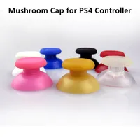 Syytech Plastic couvre des bouchons de champignons pour le contrôleur PS4 noir, rouge, rose, bleu, vert, or, blanc, couleur cristalline