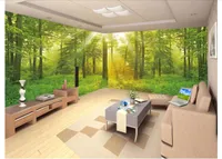Benutzerdefinierte 3D Wandmalereien Tapeten 3D-Fototapete Wandbilder verarbeitet Wald voller Szene Wandhintergrundwand home decor Malerei