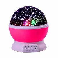 Ledertek Yıldızlar Yıldızlı Gökyüzü LED Gece Lambası Projektör Luminaria Ay Yenilik Masa Gece Lambası Pil USB Gece Işık Çocuklar için
