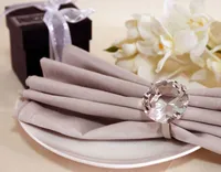 Mini 40mm Crystal Servett Ring K9 Diamant Bröllop Evenemang Middagshållare För Table Dekor Bridal Shower Party Favor