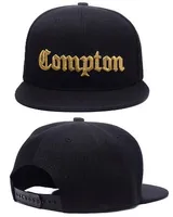 Hot Christmas Venda 2018 Moda SSUR Snapback Compton Black Hats Mens Mens Moda Ajustável Snapbacks Caps, High Quality Street Hat Cap