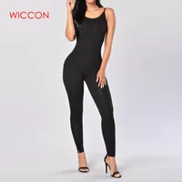 WICCON beiläufige neue Art-dünner Overall 2018Summer Solid Color-Spielanzug, kurzer Overall Ärmel Bodycon Baumwollspielanzug-Frauen-Overall