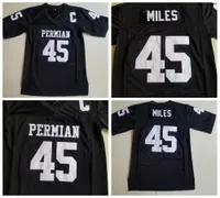 Miles Miles Boobie Permian Movie Cheap sexta -feira à noite Luzes de futebol camisas #45 Boobie Miles costurou Black Footballl Jersey C patch