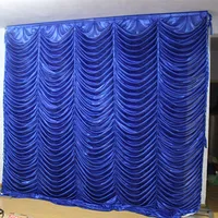 3m * 3m Wave Backdrop Party Water Ripple Tło Valance Weddlec Backlotka Stage Curtain (10ft * 10ft)