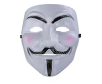 Vendetta Masker Halloween Horror Movie Theme Masker V voor Vendetta V Face Masquerede Custume Mask Goedkope Gratis verzending