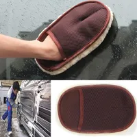 Entretien de voiture Brosses de nettoyage Polissage Mitt Brosse Super Clean Wool Car Wash Glove Car Cleaning Brush