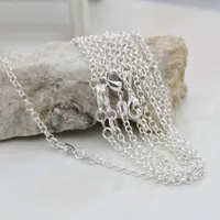 O preço do atacado 10 pcs prata banhado colar links Correntes de cobra de corda com fecho de lagosta apto para colares de jóias diy 16-30 polegadas