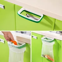 Мешок для мусора держатель висит кухня шкаф шкаф шкаф задняя дверь стенд хранения мешки для мусора стойку мешок мусора стеллаж для хранения
