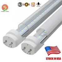 Stock de EE. UU. 4 pies 1.2m Luces de tubo LED T8 High Super Bright 22W Bulbos de tubo fluorescente de LED blancos calientes / calientes AC 85-265V