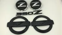 5PCS Black 350Z Badge Kits Bilkroppssida Bakre emblem Klistermärken för 350Z Fairlady Z33