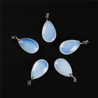 Opalite Water Drop Pendants earring charms Necklace Stones Pendulum Chakra Healing Reiki Beads Fashion Jewerly