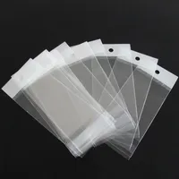 1000pcs/lot Clear Plastic Bags Self Adhesive Seal Jewelry Necklace Beads Earrings Rings Bag Gift Package Opp Bag