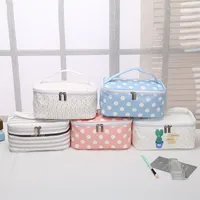 워시 가방의 한국어 핫 버전 다기능 대용량 여행 저장 가방 여성 야외 화장품 캔버스 저장 가방
