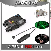 Tactical La-Peq15 Red Dot Laser Jakt ficklampa LED Airsoft PEQ15 Torch IR Laser Ljus PEQ 15 LED PAINTBALL LAMP FÖR GBB / AEG WARGAME