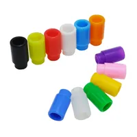 Colorful monouso gel di silice drip tip silicone 510 boccaglio largo Bore E sigaretta fit RDA atomizzatore di alta qualità spedizione gratuita