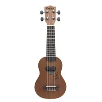 2 st av (bra deal 17 "mini ukelele ukulele gran / sapele topp rosewood fretboard stränginstrument 4 strängar med gigpåse)