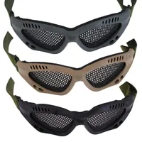 Nieuwe Tactische Airsoft Paintball Steel Mesh Eyes Protective Goggles Bril Outdoor Eyewear Hot Sale