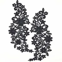 patchs tissu collier Garniture décolleté Applique pour la robe / mariage / chemise / vêtements / bricolage / couture fleur Floral dentelle brodée agréable