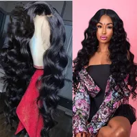 9a Grad Wavy Silk Base Paryk Glueless Silk Top Full Lace Wig Lace Frontal Human Hair Wig Body Wave With Baby Hair