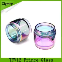 TFV12 prince glass 8ml rainbow Extended Bulb Fat Boy Pyrex Replacement Tube fortank atomizer free postage