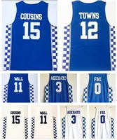 Kentucky College 0 FOX 3 ADEBAYO 11 WALL 12 villes 15 maillots de basket-ball Cochins, 2018 NOUVEAUX maillots de basket-ball d'entraînement, débardeurs, vêtements de basket