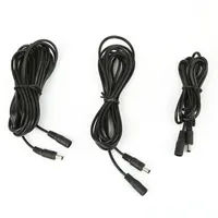 Extension Cable with 5.5*2.1mm DC Female & Male Jack Adapter Cord Length 50cm 100cm 200cm 250cm 300cm 500cm