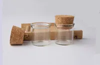Botellas de vidrio pequeñas 5G con tapones de tapones 5 ml Cristalería de alta calidad / Glas Jar Mini Test Tube SN599