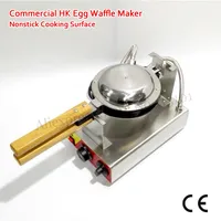 ÜCRETSİZ KARGO! 110 V / 220 V Elektrikli Yapışmaz Kabarcık Waffle Makinesi Yumurta Waffle Makinesi ile Zamanlayıcı ve Sıcaklık Kontrolü