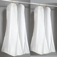 180cm Non-Woven Fabric & Plastic Wedding Dresses Garment Dust Proof Cover Bags Storage Bags For Clothes SN888