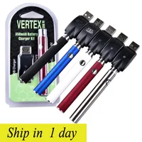 Vertex Available colors Preheat Battery Blister Pack 350mah HGB Variable Voltage VV Battery for Thick Oil Atomizer Tank CE3 Vape