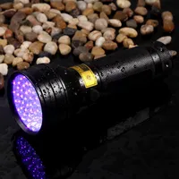 Alonefire 8W 3XAA Alumínio Invisível Blacklight Marcador de Tinta 51LED 51 LED UV Ultra Violeta Lanterna Tocha Lâmpada de Luz 3AA