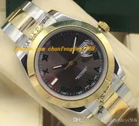 2019 luxe horloges heren II 116333 staal 18 k goud zwart wijzerplaat Romeinse marker 41mm - Nieuwe automatische mode merk herenhorloge polshorloge